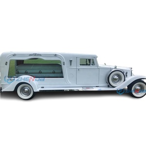 Carroza Fúnebre Eléctrica Clásica Blanca Personalizada de Alta Calidad y Lujo para Transporte Especial - Product Image 1