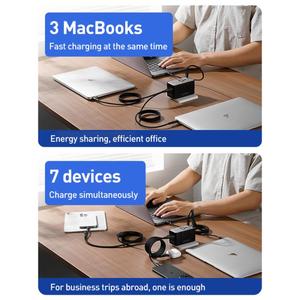 Recomendar <span class=keywords><strong>MOMAX</strong></span> UA28L PC 1-World 2 205W Dual AC 7-Port Universal Travel GaN Cargador con cable de 140W - Product Image 6