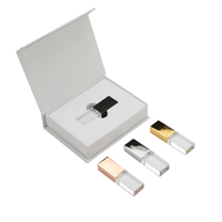 Clé USB 3.0 transparente en cristal personnalisable avec logo, haute vitesse, pour achats en gros