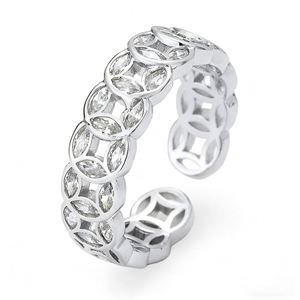 Anillo de Dedo con Moneda de los Cinco Emperadores, Chapado en Oro, con Circonitas, para Mujer, Joyería Feng Shui, Estilo Chino de Lujo - Product Image 2