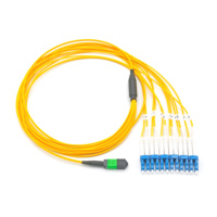 MPO femelle vers SC UPC Duplex 12 fibres LSZH SM Os2 câble de coffre monomode Type B MPO/MTP sortie 3.0mm cordon de raccordement