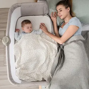 2023, Лидер продаж, ножка детской кроватки может быть регулируемой и 9 вариантов роста, Детская колба с музыкальной шкатулкой с колесами, аксессуары - Product Image 5