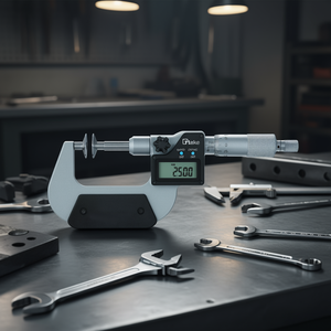 Ttake Digital Gear <b>Micrometer</b> 25.00 Mm Display Precision Measurement Tool - Product Image 3