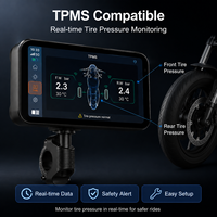 Bestsonic - Navegador GPS para Motocicleta de 6.25 Pulgadas, Resistente al Agua IP67, Pantalla Táctil, Control Remoto, Bluetooth, Siri
