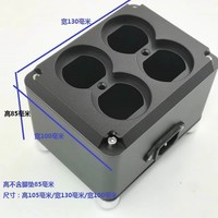 Purificateur de filtre d'alimentation audio en alliage d'aluminium, boîtier d'amplificateur de puissance American Standard Socket Board Accessoires