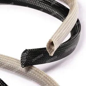 JDD High Flame retardant PET expandable cable plastic sleeve for wire harness assembly