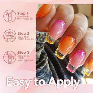 BORN PRETTY PRO <span class=keywords><strong>Vernis</strong></span> à gel gelée de glace à effet de verre brisé sans hema <span class=keywords><strong>Vernis</strong></span> à gel UV transparent translucide avec logo personnalisé pour salon - Product Image 6