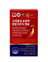 Suplemento de Salud para Uso Diario, Cápsulas de Ginseng Rojo Coreano con Tecnología Innovadora de Extracción Avanzada y Proceso Moderno