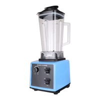 Mélangeur commercial industriel à grande vitesse Machine à casser les fruits glacés 1200 avec 2 tasses 2 en 1 mélangeur Silver Crest