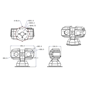 Cámara Térmica PTZ con IA para Detección de Humo y Fuego, Posicionamiento GPS, Seguimiento Automático, Protección contra Incendios Forestales de Largo Alcance - Product Image 6