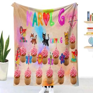 Arol-Manta de franela personalizada para sofá de oficina, cobertor de diseño a la moda - Product Image 4