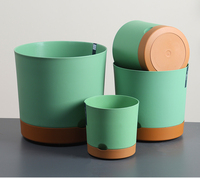 Pots à fleurs auto-arrosants en plastique, parfaits pour les plantes d'intérieur et d'extérieur