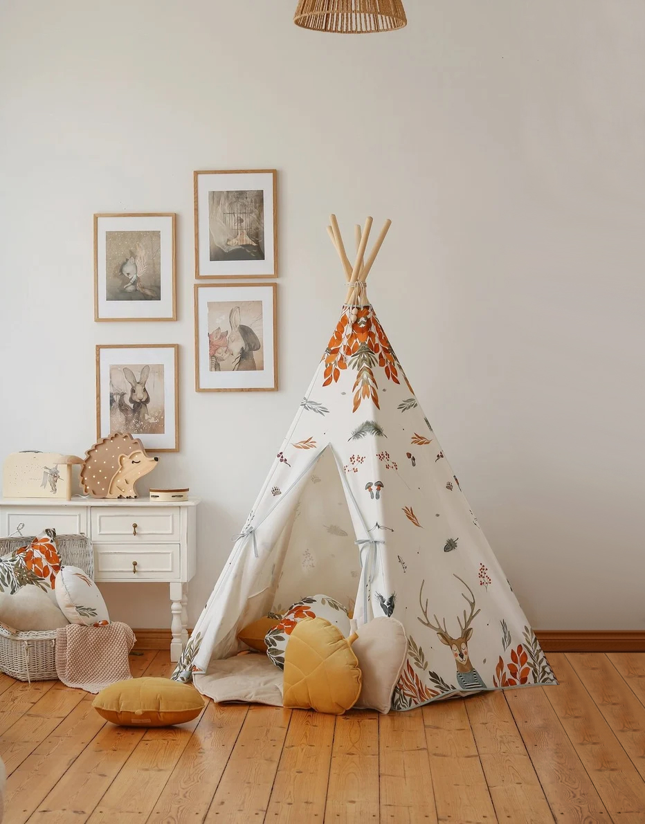 5 pole-white print-each size 110cm,high 165cm