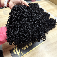 Lot de Cheveux Humains Vierges Bruts du Cambodge, Qualité Mink, Alignés dans le Sens de la Cuticule, pour Tissage, Boucles Pixie Birmanes, Vente en Gros
