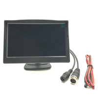 Moniteur AHD 5 pouces de haute qualité TFT IPS Support AHD 1080P 960P 720P SD 960H D1 CVBS Caméra Support Mobile DVR Mobile NVR