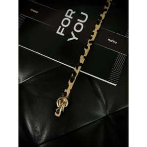 Cinturón de Mujer Tejido Fiori con Hebilla de Anillo en D y Tela con Impresión por Transferencia de Calor - Product Image 1