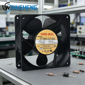 พัดลมระบายความร้อน <span class=keywords><strong>NMB</strong></span> <span class=keywords><strong>Minebea</strong></span> 12 ซม. 12038 230V รุ่น 4715MS-23T-B20 ความเร็วสูง ใช้พลังงานไฟฟ้า แบบตั้งพื้น วัสดุพลาสติก ODM พัดลมแบบแกนหมุนสำหรับอินเวอร์เตอร์ - Product Image 6