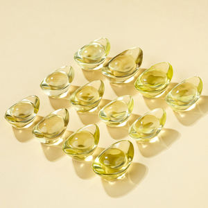 Lingotto di Cristallo Naturale Citrino Feng Shui a Prezzo all'Ingrosso, Moneta Cinese Antica Portafortuna per Regalo di Capodanno - Product Image 1