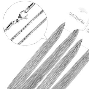 Cadena de Serpiente de Acero Inoxidable, Accesorios de Joyería, Cierres, Cadena de Acero Chino Rellena de Oro Sin Colgante - Product Image 5