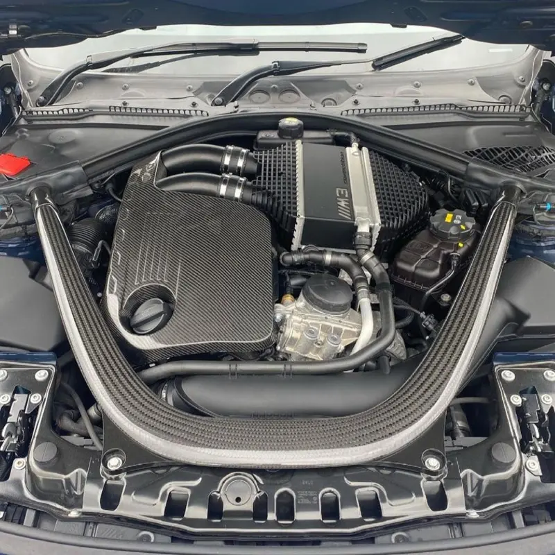 100% Dry F80 M3 Car Replacement Carbon Fiber Engine Cover Carbon Fibre Car Hood Engine Cover For BMW F8X M2 Competition M3 M4