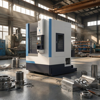 Torno vertical CNC de servicio pesado de 600 mm con doble torreta, base de hierro fundido y amortiguación de vibraciones para flanges de piezas de engranajes
