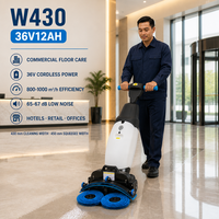 Mesin Pembersih Lantai Sikat Air Dingin Kompak Baru dengan Baterai Lithium 12Ah untuk Pusat Perbelanjaan, Hotel, Pabrik, Rumah Sakit