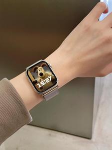 สายรัดแม่เหล็กแบบ <span class=keywords><strong>Milanese</strong></span> สำหรับ <span class=keywords><strong>Apple</strong></span> <span class=keywords><strong>Watch</strong></span> band ULTRA 2 49mm 9 8 <span class=keywords><strong>7</strong></span> <span class=keywords><strong>45mm</strong></span> 41mm สายสแตนเลสสำหรับ iWatch 9 8 6 5 4 3 SE 44 - Product Image 5