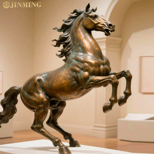 Özel yapılmış büyük ölçekli yaşam boyu Pegasus heykelleri, Modern İskandinav bronz Metal döküm bakır at heykelleri - Product Image 1
