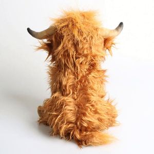 Juguetes de Peluche de Animales Realistas, Muñecos de Peluche Suaves y Coloridos, Regalo Promocional Escocés, Vaca de las Tierras Altas - Product Image 5