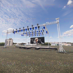 Chuyên Nghiệp Bền Ngoài Trời Tổ Chức Sự Kiện Ánh Sáng Sân Khấu Giàn Cấu Trúc Chất Lượng Cao Xách Tay Nhôm Kim Loại Hiển Thị Giàn Phụ Tùng - Product Image 3