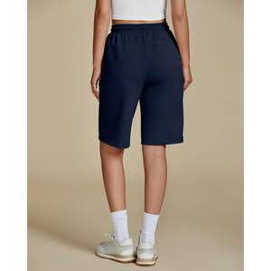 2025 femmes décontracté athlétique Bermuda Shorts XS taille pull-on sweat-short avec cordon et poches motif chaud mi-taille - Product Image 1