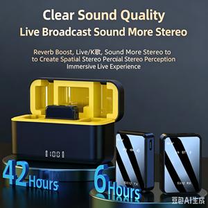 Wireless Omnidirectional <b>Microphone</b> Stand Stick Type C Connector Plastic for Interviews Conferences Smart Phones <b>Studios</b> - Product Image 4