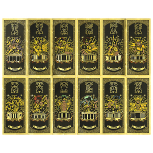 Billete de Oro de 24K de Saint Seiya Zodiac, 12 Tarjetas Coleccionables de Anime, 15x7cm, Doble Cara, Regalo para Fans y Coleccionistas de Astrología - Product Image 2