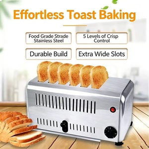Tostapane Elettrico Professionale in Acciaio Inox per 4-6 Fette di Pane, Tostapane Intelligente - Product Image 6