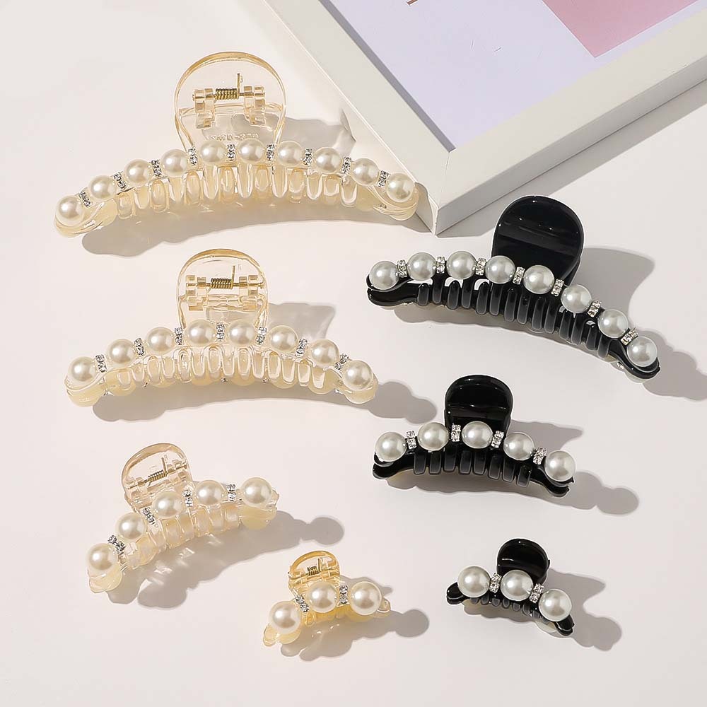 Hair clip claw fashionable temperament pearl hair clip claw for women hair accessories