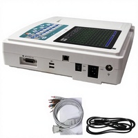 Appareil ECG portable 12 pistes avec écran tactile, impression thermique, batterie longue durée (jusqu'à 10 heures), Classe II, garantie 3 ans, CE