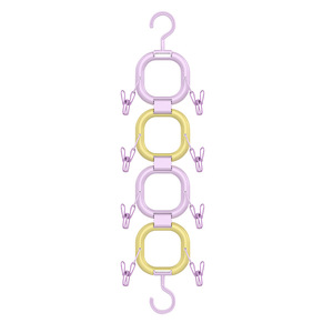 Dopamine Hat Storage Rack Plastic Multi Functional For Bedroom Wardrobe Cap Tie Scarf Organizer Rose Red Blue Light Purple - Product Image 3