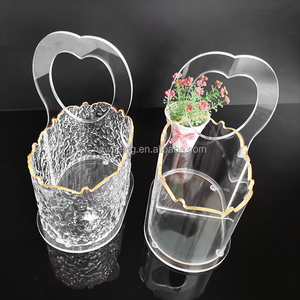 Cage de baguettes en acrylique de style moyen-oriental à bordure dorée Boîte de rangement pour couteaux <span class=keywords><strong>et</strong></span> fourchettes Présentoir - Product Image 1