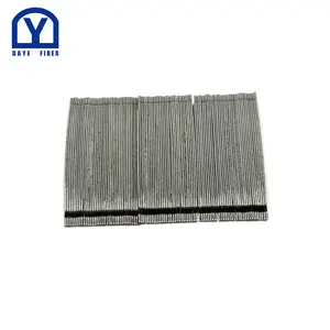 直径0.75mm、6 cm接着剤タイプフックエンドコンクリート用軟鋼繊維接着鋼繊維コンクリート