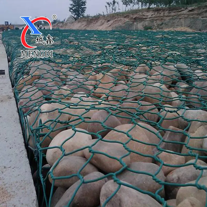 Prezzi di fabbrica filippine kenya rivestito in pvc zincato 2x1x1 cestini esagonali per recinzione in rete metallica
