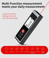 Mini télémètre numérique laser portable de 100m télémètre laser multifonction télémètre à courte portée avec rétro-éclairage LCD