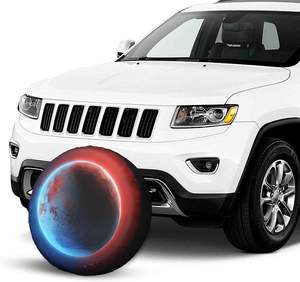 Housse de roue de secours robuste avec imprimé planète Terre et espace, anti-poussière, personnalisable pour voiture, camion, SUV, cadeau promotionnel d'entreprise - Product Image 5