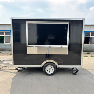 Remolque de comida móvil personalizado para pizza y helado, furgoneta totalmente equipada, carrito de comida callejera, parrilla de aluminio a la venta en EE. UU. - Product Image 3