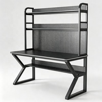 Postes de travail, bureau d'angle, table de jeu, table de lecture, table d'étude, table d'ordinateur avec étagère