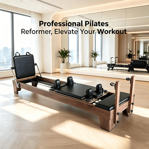 Machine <span class=keywords><strong>de</strong></span> Pilates professionnelle en bois <span class=keywords><strong>de</strong></span> noyer avec boîte <span class=keywords><strong>de</strong></span> siège et planche <span class=keywords><strong>de</strong></span> saut pour studio <span class=keywords><strong>de</strong></span> <span class=keywords><strong>yoga</strong></span> et centre <span class=keywords><strong>de</strong></span> bien-être - Product Image 1
