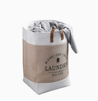 Panier à linge pliable grande capacité en tissu tressé écologique et durable, sac de rangement moderne pour vêtements, idéal pour la salle de bain et l'organisation de la maison