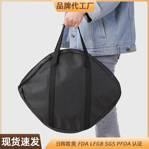 Sac de rangement rond Yongkang noir grande capacité avec housse anti-poussière pour voyage, camping en plein air, type crochet portable - Product Image 5