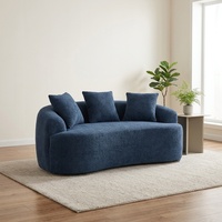 Canapé d'angle incurvé et rembourré pour cinéma maison, idéal pour chambre et appartement