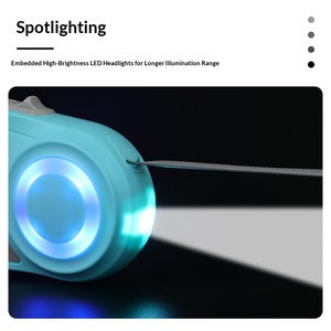 Guinzaglio per Cani Automatico Portatile con Luce LED, Corda Retrattile 5M con Luce Colorata - Product Image 6