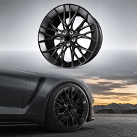 Rines Forjados de 20 Pulgadas en Negro Mate con Acabado Mecanizado 5x112, Rines de Aleación Forjados Personalizados para BMW, Mercedes, Audi, Porsche